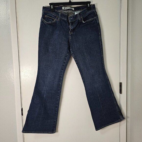 Gap Y2K Fashion Ultra Low Rise Ankle Flare Bootcut Jeans - Dark Wash Size 10 - Picture 3 of 11